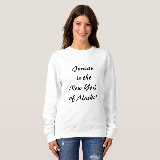 Sudadera Juneau es la NY de Alaska (Anverso completo)