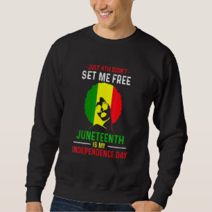 Sudadera Junenth Free Blackke Bandera Americana Africana Pr