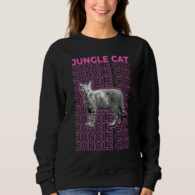 Sudadera Jungle Cat Pastel Aesthetic (Anverso)