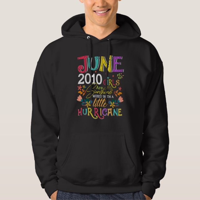 Sudadera Junio 2010 Chicas Sunshine Nacimiento de 12 años (Anverso)