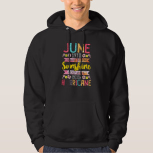 Sudadera Junio Chica 1970 52 Cumpleaños 52 Alegre desde 1