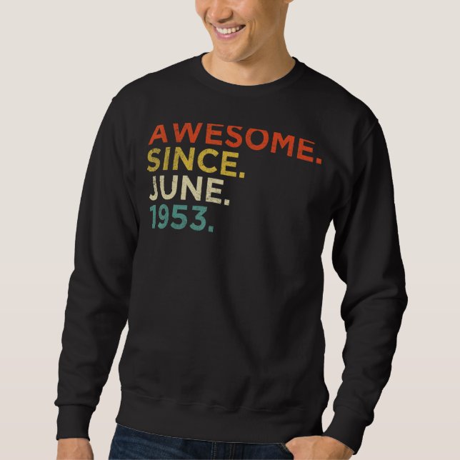 Sudadera Junio de 1953: 69 años (Anverso)