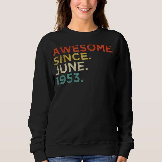 Sudadera Junio de 1953: 69 años (Anverso)