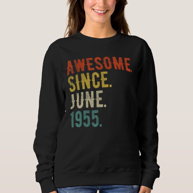 Sudadera Junio de 1955: 67 años (Anverso)