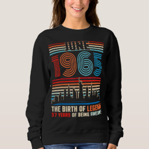 Sudadera Junio De 1965 Cumpleaños De Leyendas 57 Años De Es