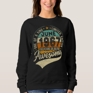 Sudadera Junio De 1967 55º Cumpleaños 55 Años De Ser Increí