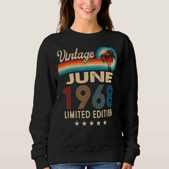 Sudadera Junio de 1968 54ª cosecha de cumpleaños (Anverso)