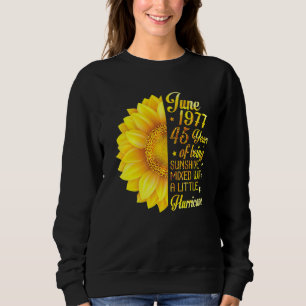 Sudadera Junio de 1977 Girasol 45 años de sol mixto
