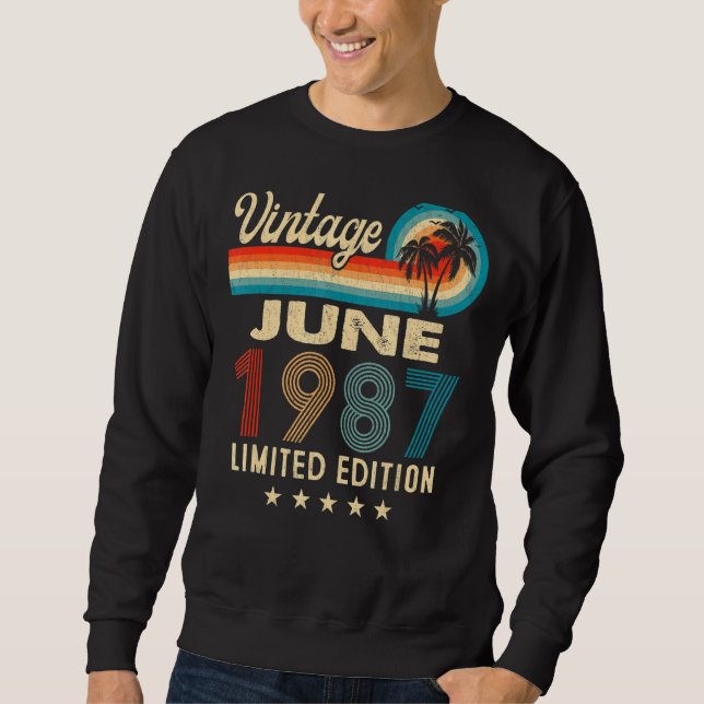 Sudadera Junio de 1987 35ª cosecha de cumpleaños (Anverso)