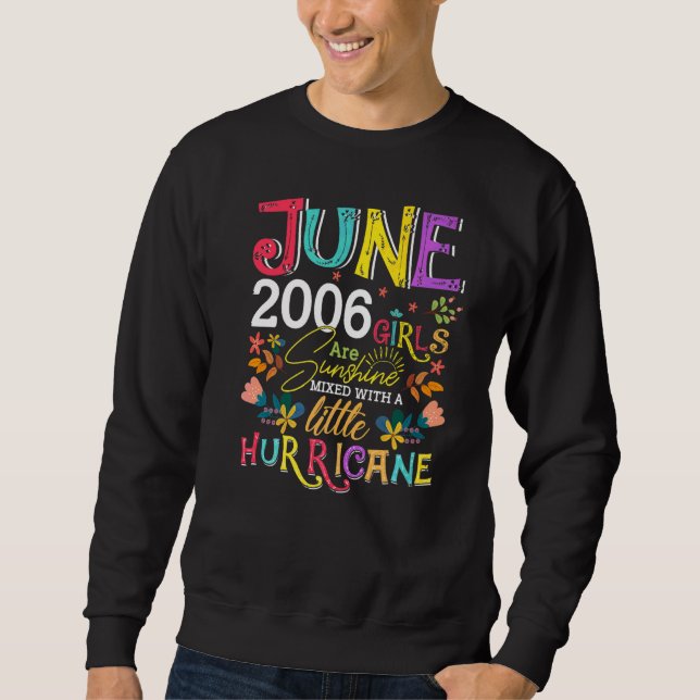 Sudadera Junio de 2006 Chicas Sunshine Nacida De 16 Años (Anverso)