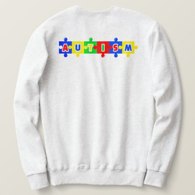Sudadera Juntos autismo (Reverso del diseño)