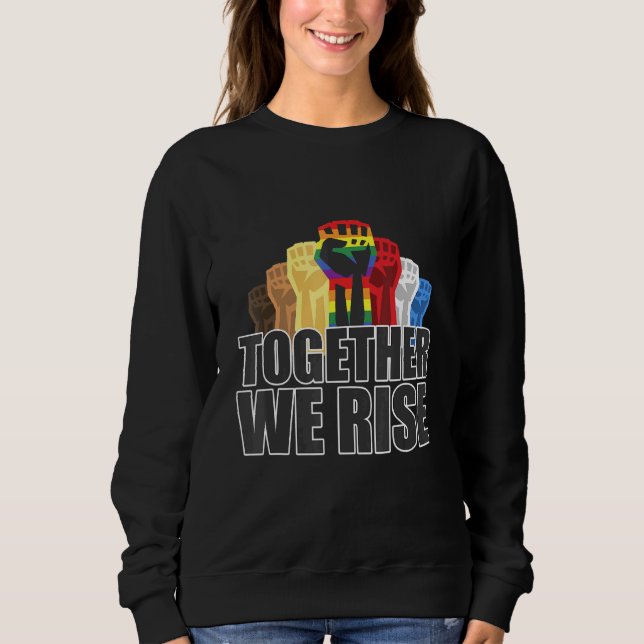 Sudadera Juntos elevamos la igualdad 3 (Anverso)