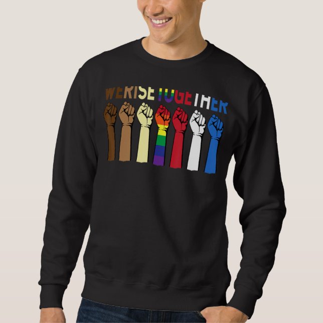 Sudadera Juntos elevamos la igualdad e impresionante histor (Anverso)
