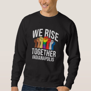 Sudadera Juntos Levantamos el Orgullo Indiana Lgbtq