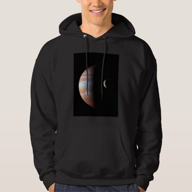 Sudadera Júpiter Planeta Gigante Gaseoso y Io Luna Galilean (Anverso)