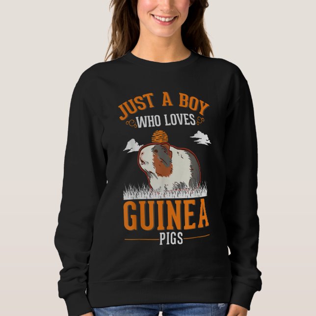 Sudadera Just a boy who loves Guinea Pigs (Anverso)