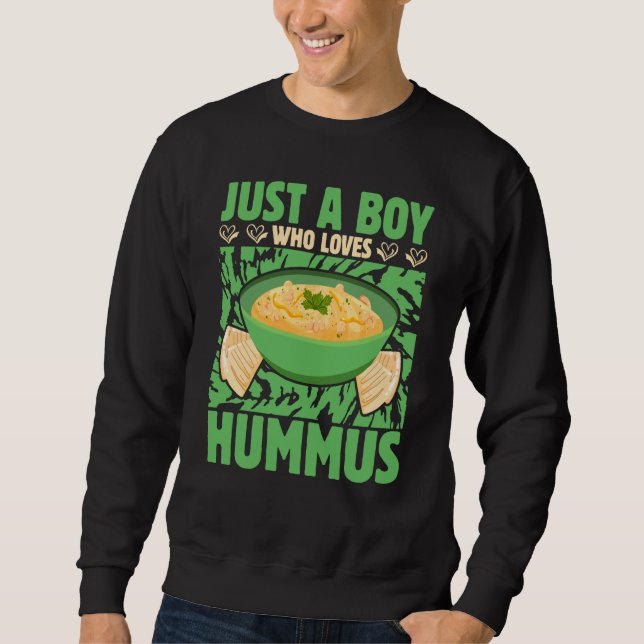 Sudadera Just a Boy who loves Hummus Saying (Anverso)