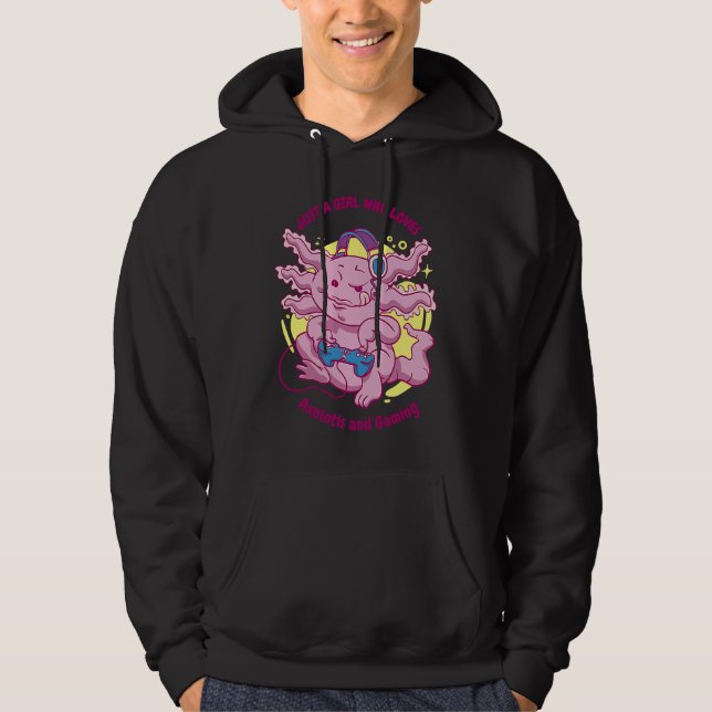 Sudadera Just A Girl Who Loves Axolotls And Gaming Video Ga (Anverso)