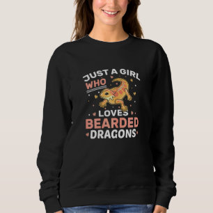 Sudadera Just A Girl Who Loves Bearded Dragons Lizard Repti