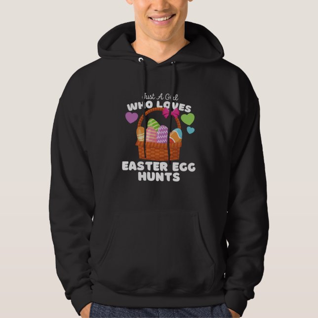 Sudadera Just A Girl Who Loves Easter Egg Hunts  Cute Girls (Anverso)