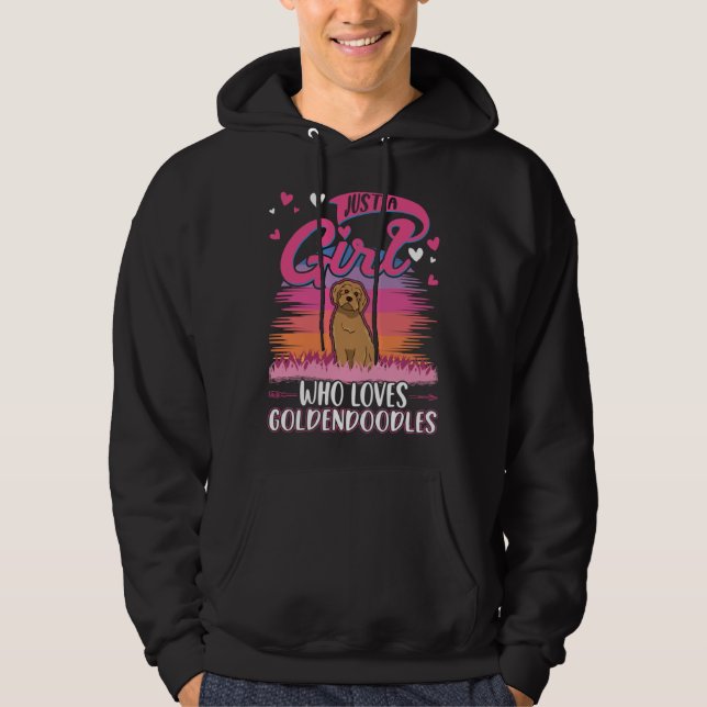 Sudadera Just a girl who loves Goldendoodles (Anverso)
