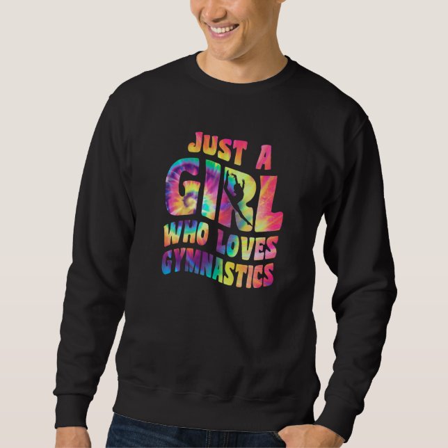 Sudadera Just A Girl Who Loves Gymnastics Apparel Gymnast G (Anverso)