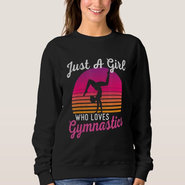 Sudadera Just A Girl Who Loves Gymnastics - Cheerleader Gym (Anverso)