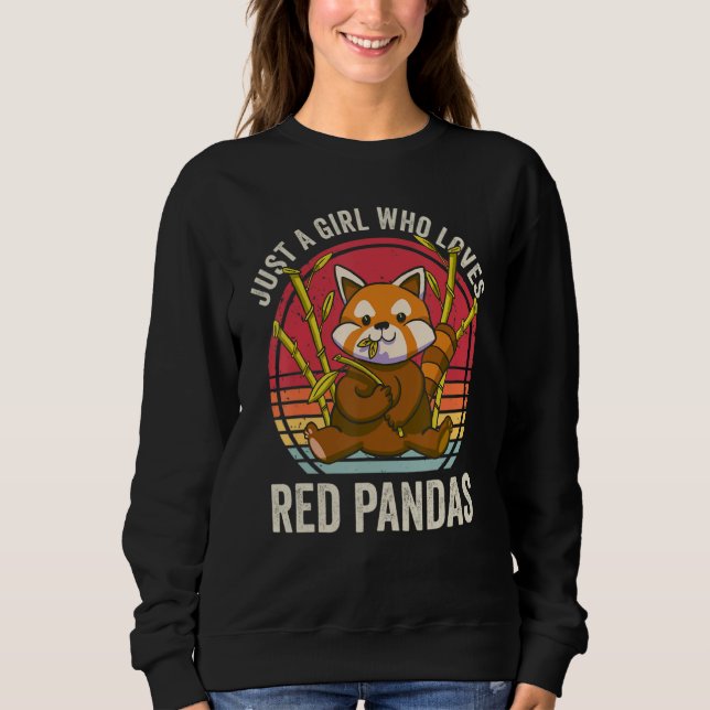 Sudadera Just A Girl Who Loves Red Pandas (Anverso)