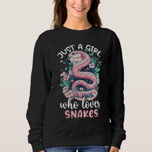Sudadera Just A Girl Who Loves Snakes 1 (Anverso)
