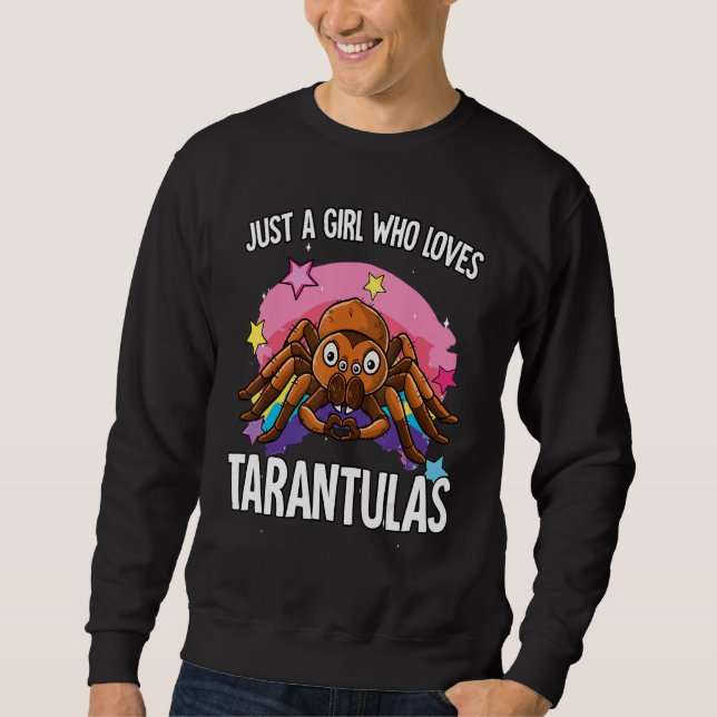 Sudadera Just A Girl Who Loves Tarantulas Tarantula (Anverso)