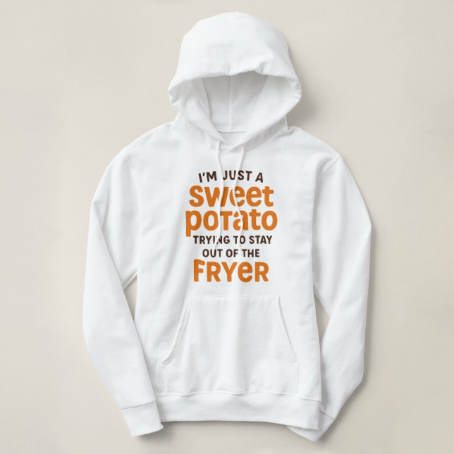 Sudadera Just A Sweet Potato Funny Quote (Diseño del anverso)