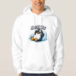 Sudadera JUST CHILLING PINGUIN Throw Pillow