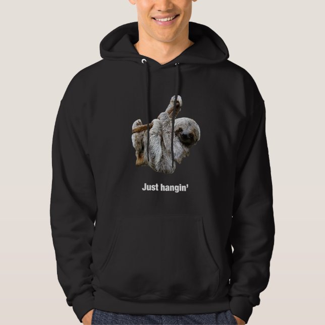 Sudadera Just Hangin Funny Cute Slote (Anverso)