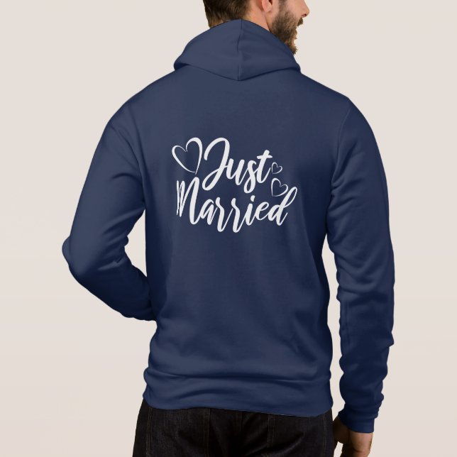 Sudadera Just Married Hoodie (Reverso)