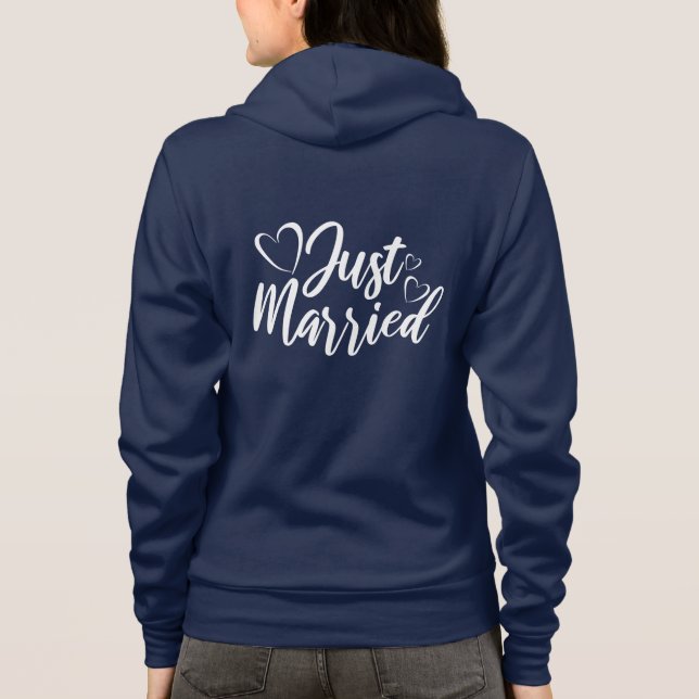 Sudadera Just Married Hoodie (Reverso)