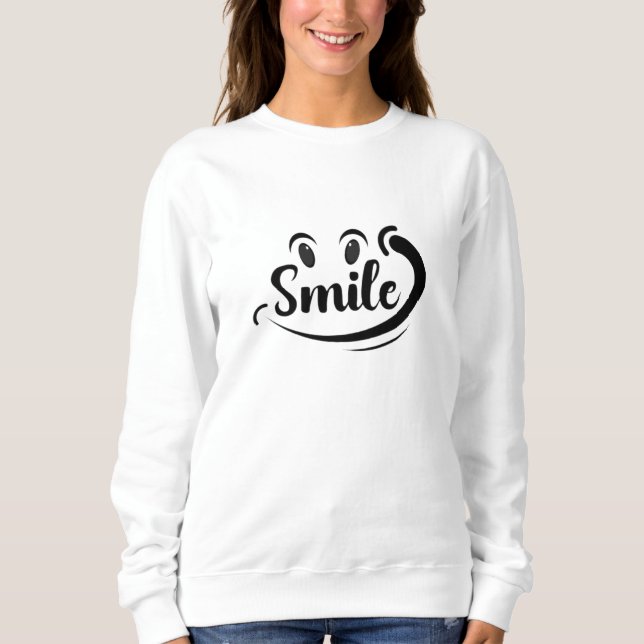 Sudadera Just Smile Keep Smiling Smile More Stay Smiling A  (Anverso)