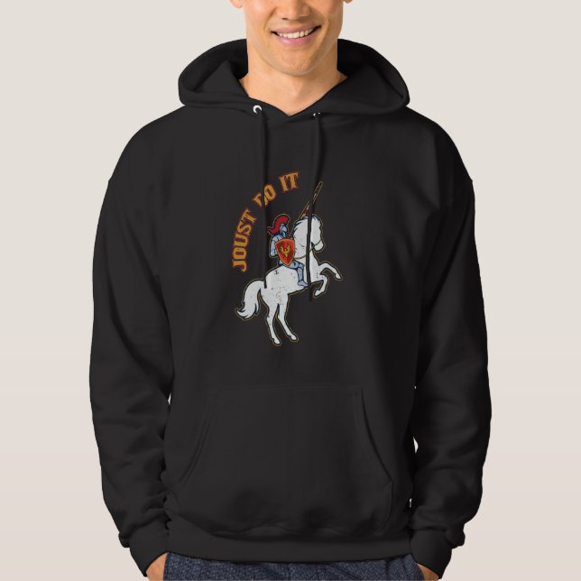 Sudadera Justarlo Divertido Ren Faire Justa Medieval Caball (Anverso)