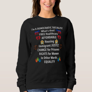 Sudadera Justicia de igualdad socialista democrática