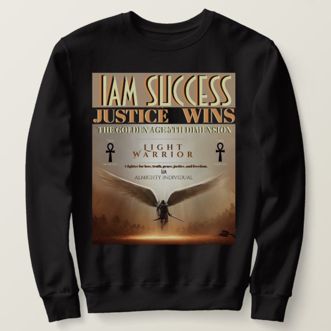 SUDADERA JUSTICIA GANA (Anverso del diseño)
