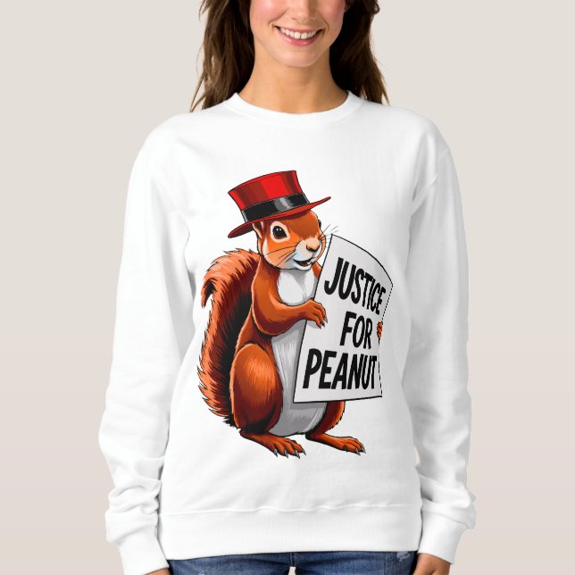 Sudadera Justicia Para El Maní La Ardilla - Amante De La Ar (Anverso)