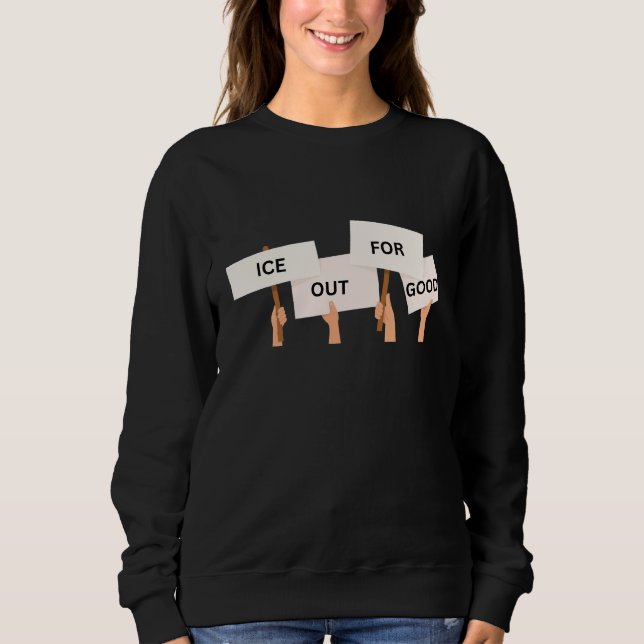 Sudadera Justicia Social Anti ICE (Anverso)
