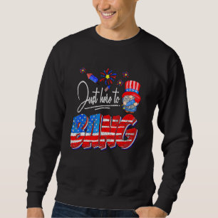 Sudadera Justo aquí para Bang Gnome Estados Unidos Fuegos a