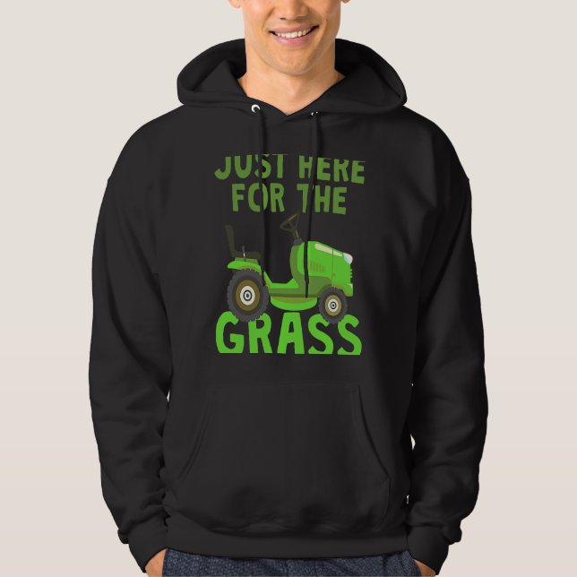 Sudadera Justo Aquí Para La Madera De Césped (Anverso)
