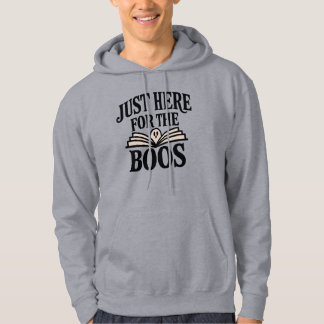 Sudadera Justo Aquí Para Los Boos, Amante Del Libro De Hall