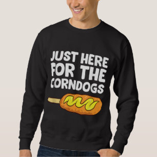 Sudadera Justo Aquí Para Los Perros De Maíz Divertido Cornd