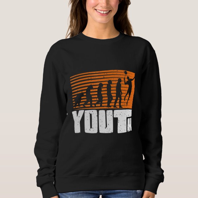 Sudadera Juventud Deportiva del Shuttlecock de Badminton (Anverso)