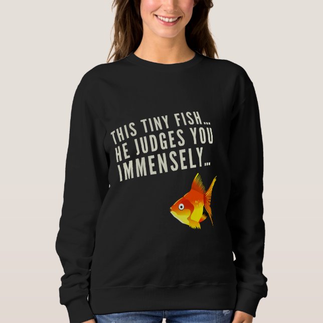 Sudadera Juzgando a los peces (Anverso)