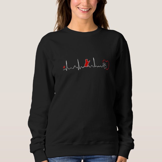 Sudadera K9 Heartbeat Paw Dog (Anverso)