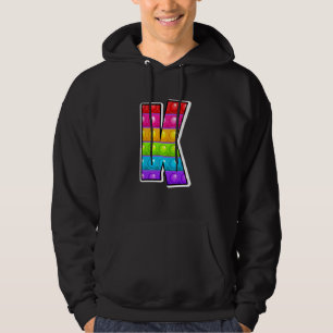 Sudadera K Cutest Capital Letra K Alphabet Funny Poppin Ki