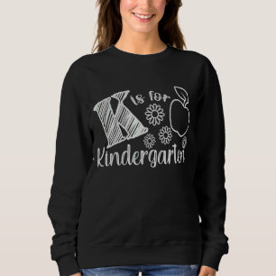 Sudadera K Es Para El Jardín Infantil Apple Kinder Teacher 
